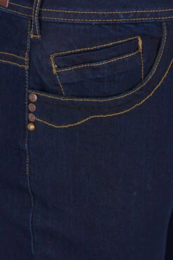 Zizzi Slim Fit Vilma Jeans With A High Waist -Chic Soldes JB060390B 9999 Details1