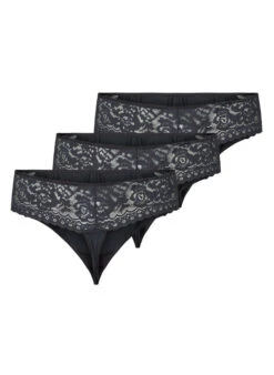 3 Pack G-string With A Lace Trim -Chic Soldes L00026B 0199 Back