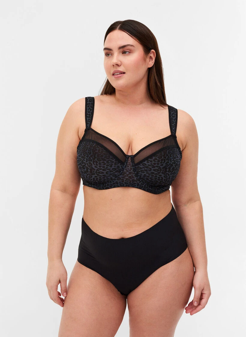 Bra With Print And Mesh 5 Bra With Print And Mesh – Image 3