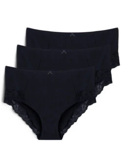 3-pack Hipster Knickers With Lace Trim -Chic Soldes L00042A 0199 Front