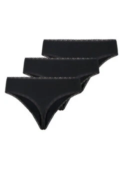 3-pack Thong With Lace Edges -Chic Soldes L00042B 0199 Back