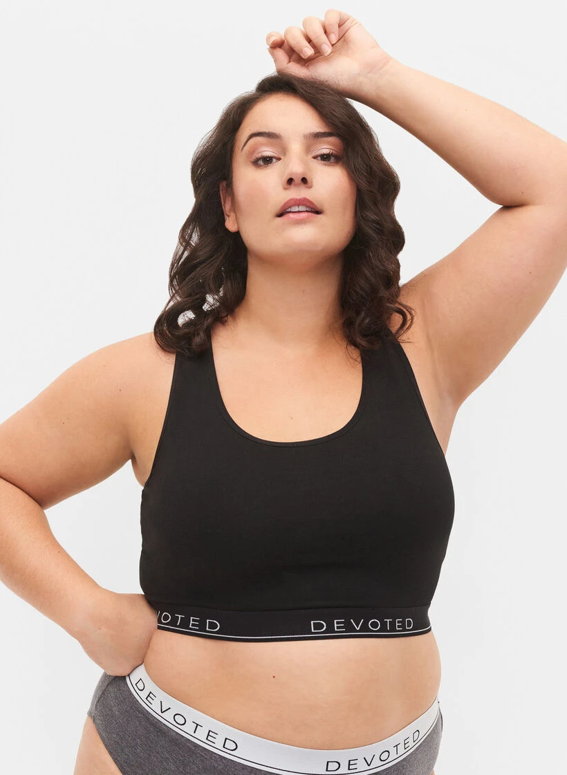 Cotton Bra With Round Neckline 3 Cotton Bra With Round Neckline