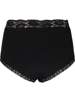 2-pack Hipsters With Lace Trim And High Waist -Chic Soldes L00072B 0199 Back