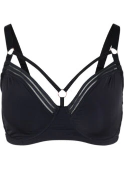 Full Cover Underwired Bra With String Details 11 Full Cover Underwired Bra With String Details -Chic Soldes L00114D 0199 Front