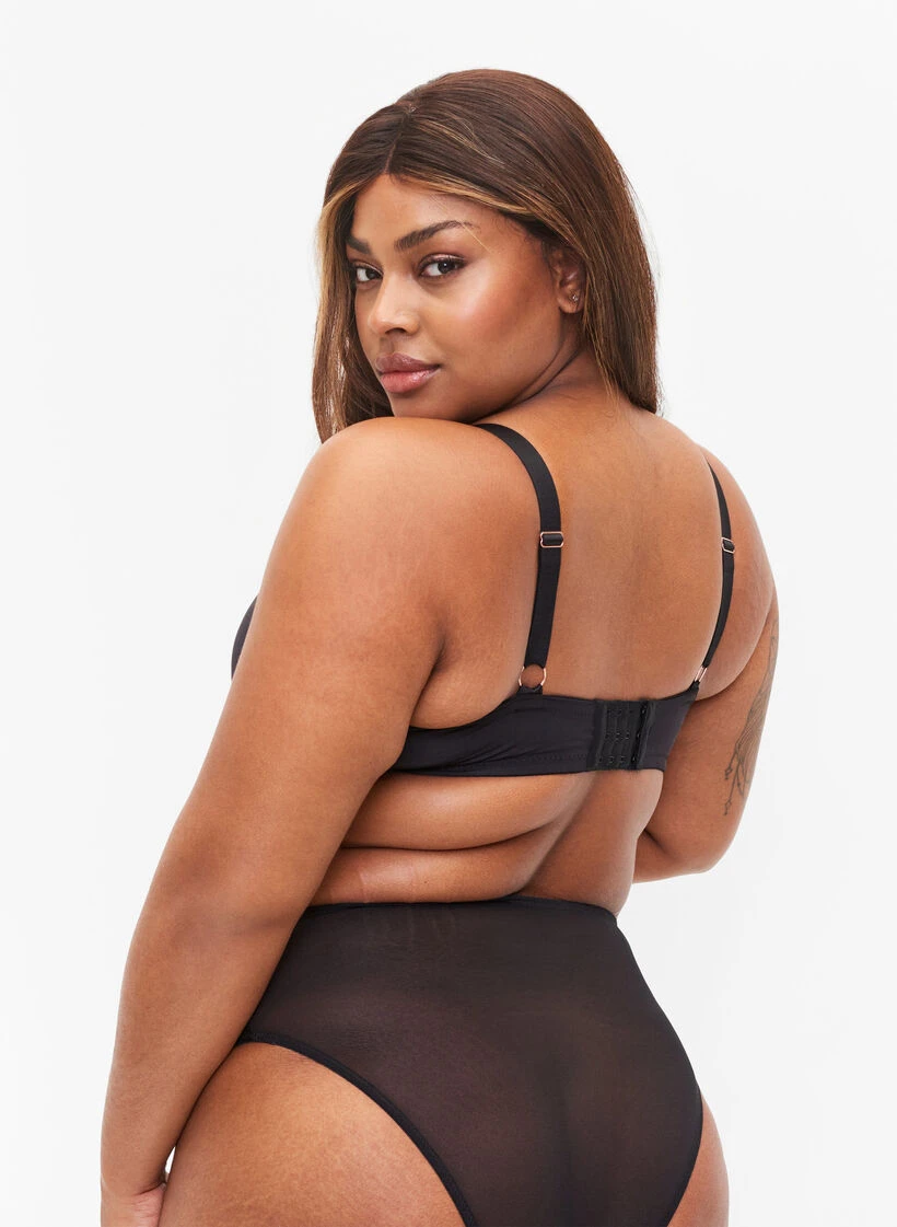 Full Cover Underwired Bra With String Details 4 Full Cover Underwired Bra With String Details – Image 2