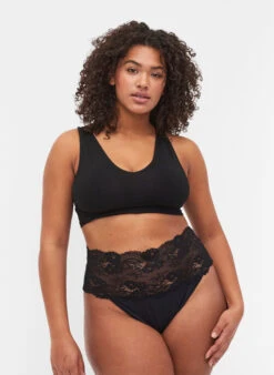 2-pack G-string With Wide Lace Trim