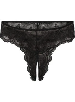 Bottomless Lace Thong -Chic Soldes L00502B 0199 Front