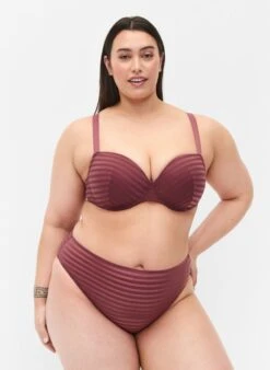 Striped Tai Briefs With Regular Waist