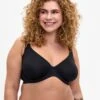 Plain-coloured Underwired Bra -Chic Soldes L00516B 0199 ModelFront