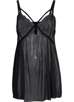 Transparent Chemise With Lace -Chic Soldes L00526A 0199 Front