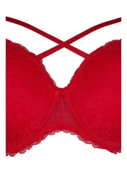 Padded Bra With Lace And Cross Detail -Chic Soldes L00528A 9990 Details1