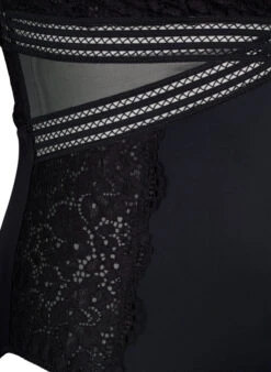 Bodystocking With Lace And Cut-outs -Chic Soldes L00530A 0199 Details2