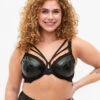 Coated Underwire Bra With Strings -Chic Soldes L00535C 0199 ModelFront