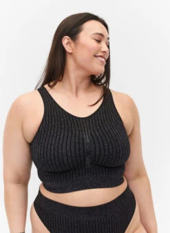 Seamless Bra With Glitter