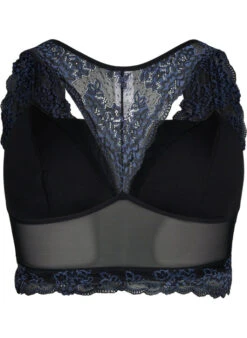 Bra With Lace And Mesh -Chic Soldes L00588B 9990 Back