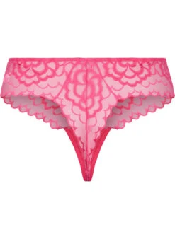 Thong With Lace And Regular Waist -Chic Soldes L00602A 0865 Back