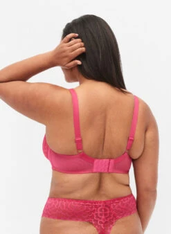 Bra With Underwire And Lace -Chic Soldes L00602D 0865 ModelBack