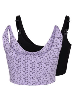 2-pack Cotton Bra Top With Adjustable Straps -Chic Soldes L00624C 2129 Back