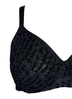 Full Cover Bra With Text Print -Chic Soldes L00671A 0199 Details1