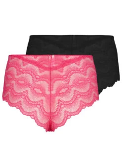 2 Pack Hipster Panties In Lace Quality -Chic Soldes L00700F 0393 Back