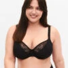 Zizzi Nursing Bra With Lace -Chic Soldes L00800A 0199 ModelFront
