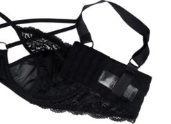 Full Cover Bra With String And Lace -Chic Soldes L00902A 0199 Details2