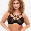 Full Cover Bra With String And Lace -Chic Soldes L00902A 0199 ModelFront