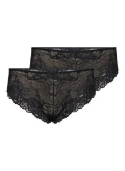 2-pack Lace Tai Panties With Regular Waist. -Chic Soldes L00914B 0199 Front