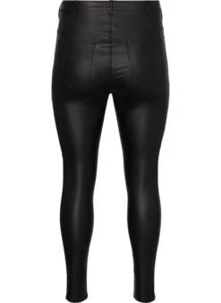 Zizzi Coated Amy Jeans With Zipper Detail -Chic Soldes M20125J 0199 Back