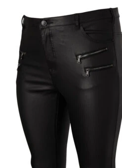 Zizzi Coated Amy Jeans With Zipper Detail -Chic Soldes M20125J 0199 Details2