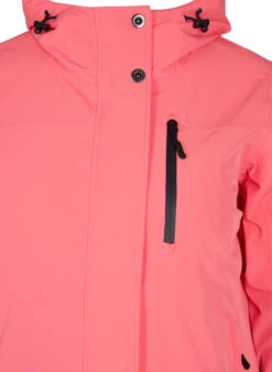 Zizzi Ski Jacket With Adjustable Hem And Hood -Chic Soldes M52140G 0753 Details1