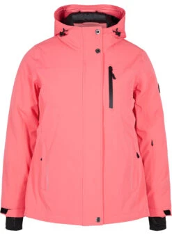 Zizzi Ski Jacket With Adjustable Hem And Hood -Chic Soldes M52140G 0753 Front