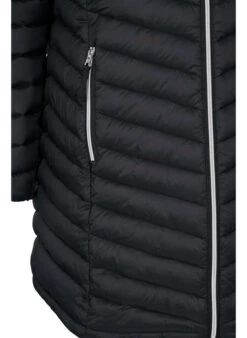 Zizzi Lightweight Jacket With Pockets And Detachable Hood -Chic Soldes M52734G 0199 Details2