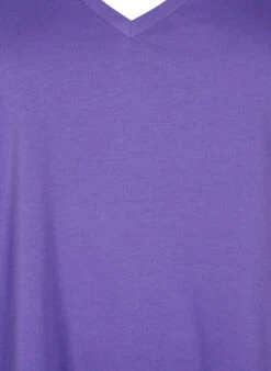 Zizzi Short Sleeve T-shirt With V-neckline -Chic Soldes M57148E 2202 Details1