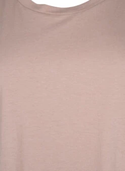 Zizzi Short Sleeved Cotton Blend T-shirt -Chic Soldes M57148F 9991 Details1