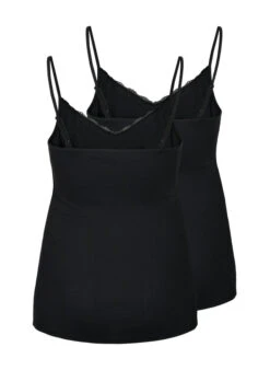 Zizzi 2-pack Night Tops In Rib -Chic Soldes M57500R 9992 Back