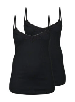 Zizzi 2-pack Night Tops In Rib -Chic Soldes M57500R 9992 Front