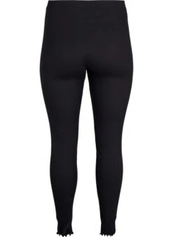 Zizzi Tight Fit Ribbed Trousers -Chic Soldes M57500U 0199 Back