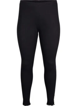 Zizzi Tight Fit Ribbed Trousers -Chic Soldes M57500U 0199 Front