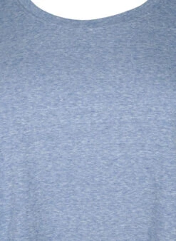 Zizzi Melange T-shirt With Short Sleeves -Chic Soldes M57504C 0966 Details1