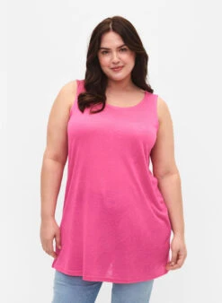 Zizzi Top With Structure And Round Neckline