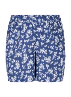 Zizzi Floral Cotton Night Shorts -Chic Soldes M57917E 1465 Front