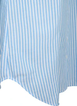 Zizzi Long Striped Shirt With 3/4 Sleeves -Chic Soldes M58080D 1435 Details2
