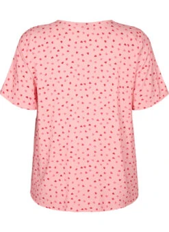 Zizzi Printed Viscose Nightshirt -Chic Soldes M58624A 1369 Back