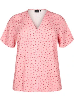 Zizzi Printed Viscose Nightshirt -Chic Soldes M58624A 1369 Front