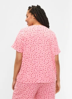 Zizzi Printed Viscose Nightshirt -Chic Soldes M58624A 1369 ModelBack
