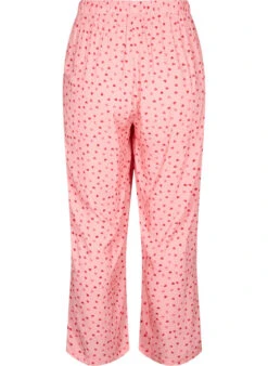 Zizzi Loose Viscose Pyjama Bottoms With Print -Chic Soldes M58624C 1369 Back