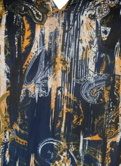 Zizzi Short-sleeved Viscose Blouse With Smock -Chic Soldes M58813B 1494 Details1