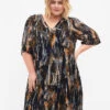 Zizzi Paisley Print Dress In Viscose -Chic Soldes M58813C 1494 ModelFront