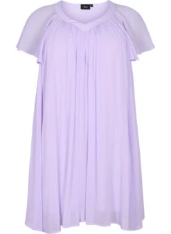 Zizzi Loose Dress With Short Sleeves -Chic Soldes M58831B 1720 Front